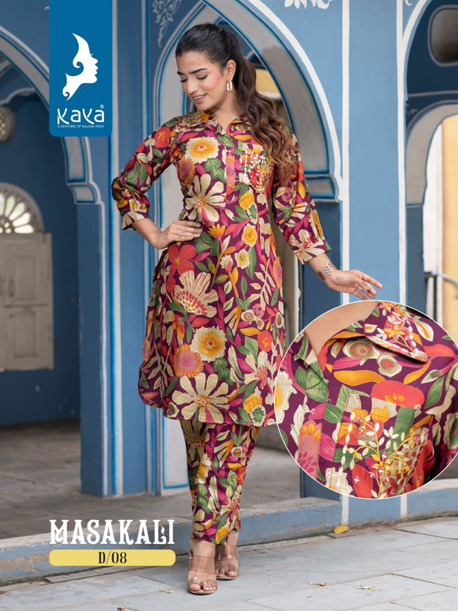 Masakali By Kaya Printed Kurti With Bottom Catalog